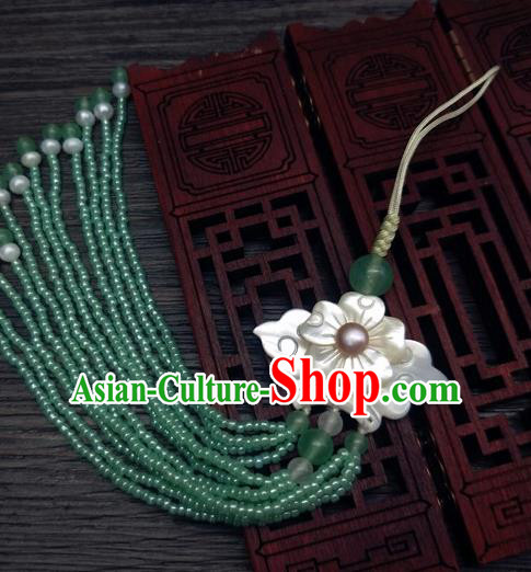 Traditional Chinese Ancient Palace Jade Brooch Handmade Hanfu Breastpin Pendant for Women