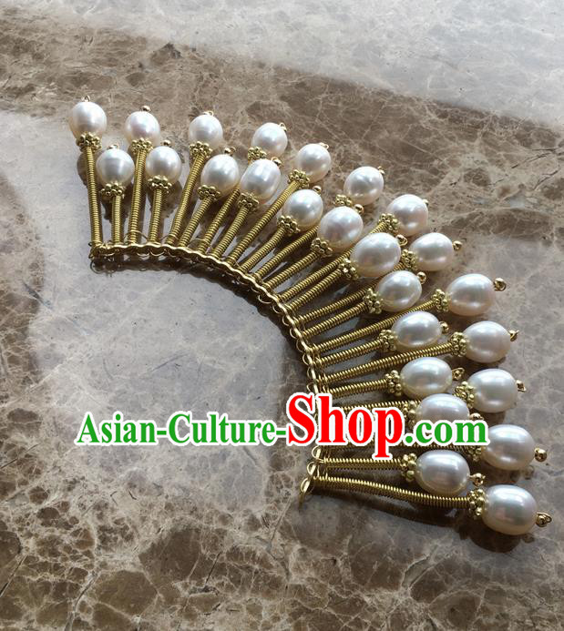 Traditional Chinese Ancient Pearls Hair Stick Hairpins Handmade Hanfu Hair Accessories for Women