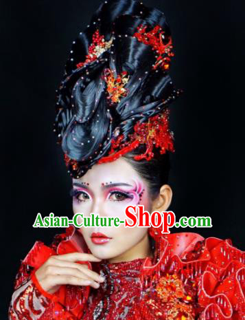 Top Grade Halloween Hair Accessories Handmade Fancy Ball Wig Headwear for Women