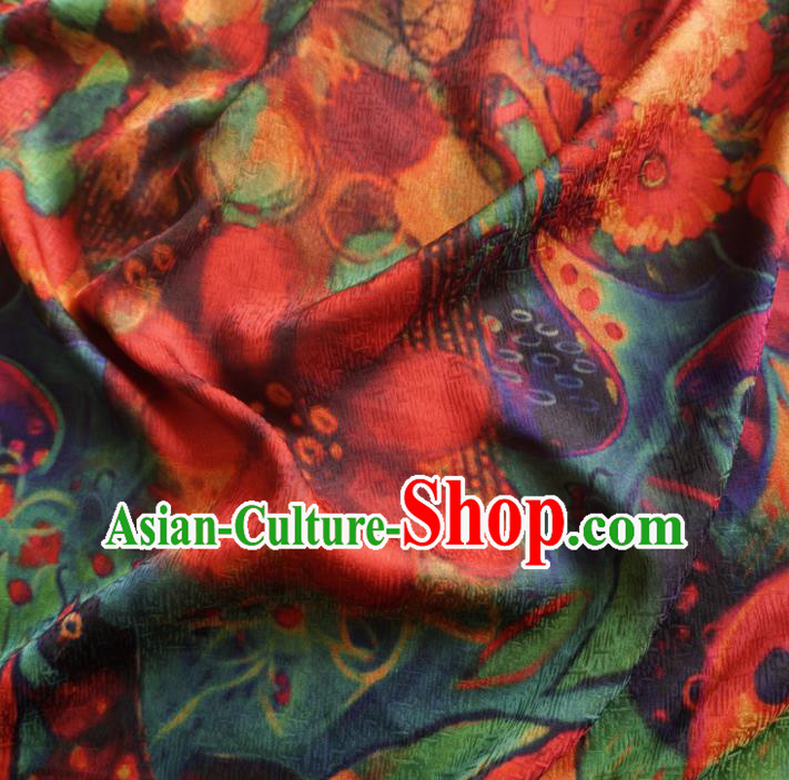 Asian Chinese Traditional Watered Gauze Cheongsam Silk Fabric Chinese Fabric Material