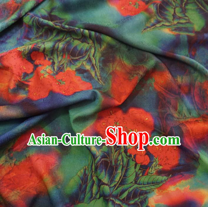 Asian Chinese Traditional Pattern Watered Gauze Cheongsam Silk Fabric Chinese Fabric Material