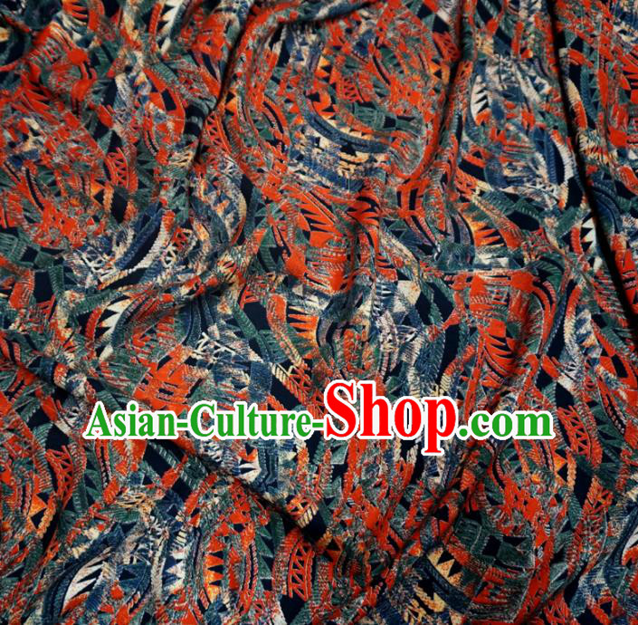 Asian Chinese Traditional Pattern Design Watered Gauze Cheongsam Silk Fabric Chinese Fabric Material