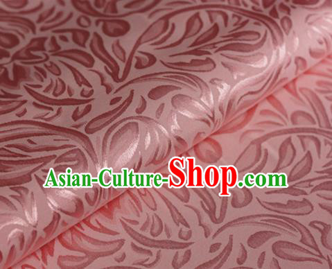 Asian Chinese Traditional Pattern Pink Brocade Cheongsam Silk Fabric Chinese Satin Fabric Material