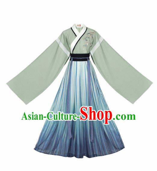 Chinese Ancient Nobility Childe Hanfu Clothing Traditional Han Dynasty Scholar Historical Costume for Men