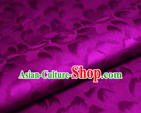 Chinese Classical Pattern Design Rosy Brocade Satin Cheongsam Silk Fabric Chinese Traditional Satin Fabric Material