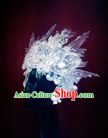 Top Grade Halloween Queen Hair Accessories Handmade Cosplay Fancy Ball Hat Headwear for Women