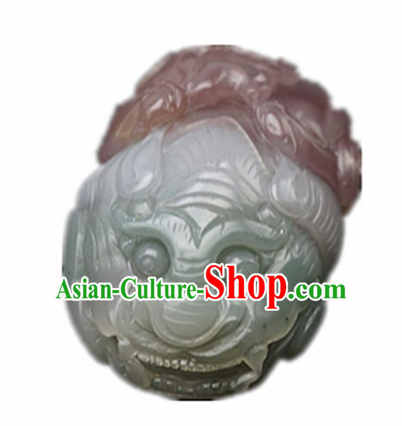 Chinese Handmade Carving Pi Xiu Jade Pendant Traditional Jade Craft Jewelry Accessories