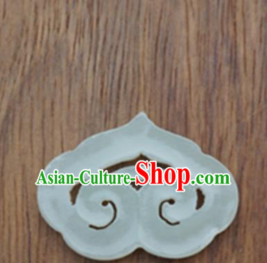 Chinese Handmade Jewelry Accessories Carving Auspicious Cloud Jade Pendant Ancient Traditional Jade Craft Decoration