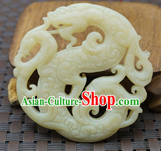 Chinese Handmade Carving Jade Pendant Jewelry Accessories Ancient Traditional Jade Craft Decoration