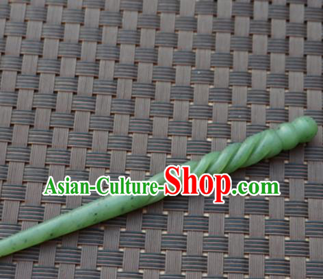 Chinese Handmade Jade Carving Hair Clip Ancient Jade Hairpins Hair Accessories for Women for Men