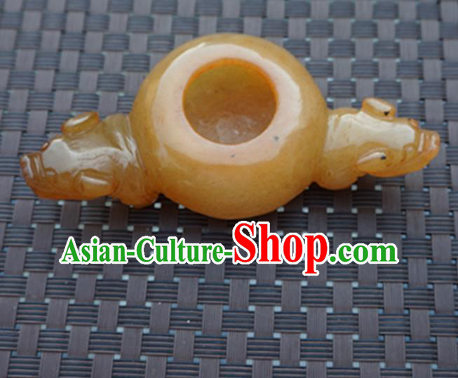 Chinese Handmade Jade Carving Inkslab Pendant Jewelry Accessories Ancient Traditional Jade Craft Decoration