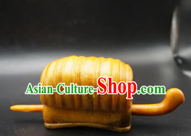 Chinese Handmade Jade Hairdo Crown Ancient Jade Hairpins Hair Accessories for Women for Men