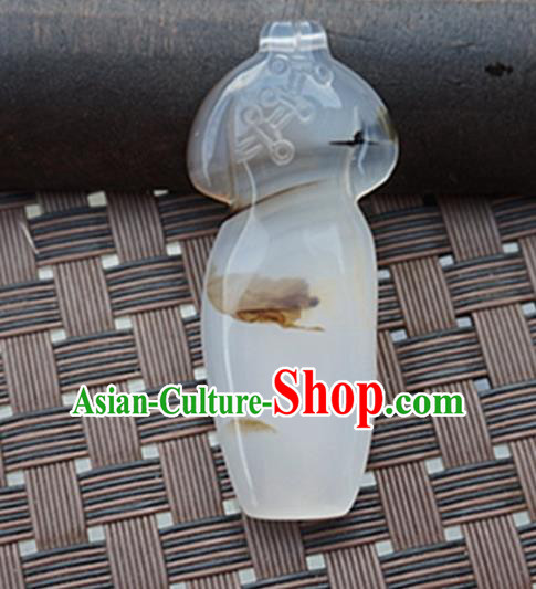 Chinese Ancient Carving Qipao Jade Pendant Traditional Handmade Jade Craft Jewelry Decoration Accessories