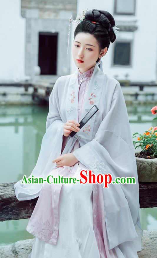 Chinese Ancient Drama Dream of the Red Chamber Hanfu Dress Traditional Ming Dynasty Dowager Li Wan Historical Costume for Women