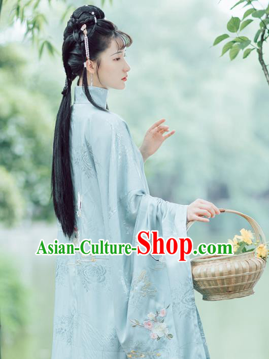 Chinese Ancient Drama Nobility Lady Lin Daiyu Hanfu Dress Traditional Dream of the Red Chamber Ming Dynasty Historical Costume for Women