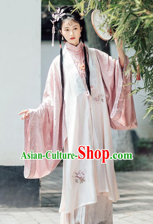 Chinese Ancient Drama Ming Dynasty Nobility Lady Xue Baochai Hanfu Dress Traditional Dream of the Red Chamber Historical Costume for Women