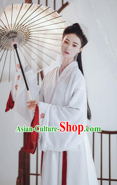 Chinese Ancient Palace Princess Hanfu Dress Traditional Drama Jin Dynasty Court Historical Costume for Women