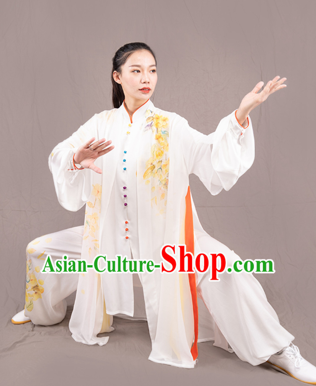 Top Chinese Traditional Competition Championship Professional Tai Chi Uniforms Taiji Kung Fu Wing Chun Kungfu Tai Ji Sword Gong Fu Master Stage Performance Suits Clothes Complete Set