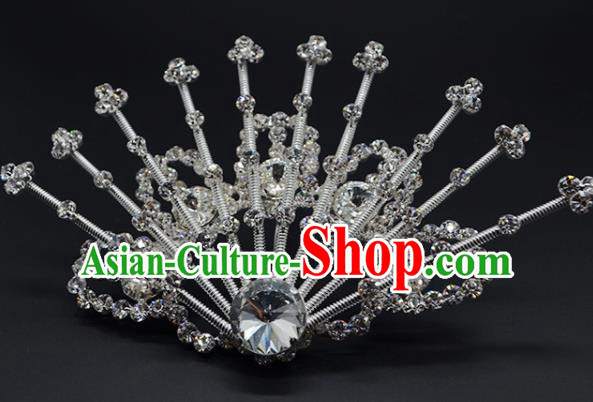 Chinese Handmade Beijing Opera Crystal Hairpins Traditional Ancient Princess Hair Accessories for Women