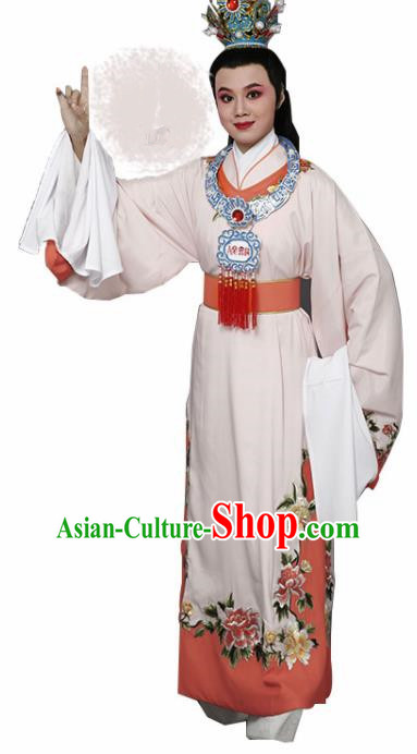 Handmade Chinese Beijing Opera Niche Pink Costume Traditional Peking Opera Nobility Childe Clothing for Men
