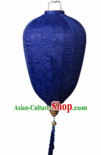 Handmade Traditional Chinese Lantern Royalblue Lanterns Ceiling Lamp New Year Lantern