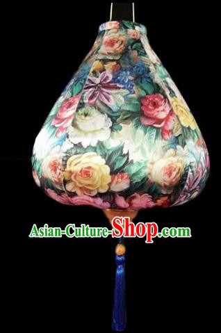 Chinese Traditional Lantern Handmade Printing Lanterns Ceiling Lamp New Year Lantern