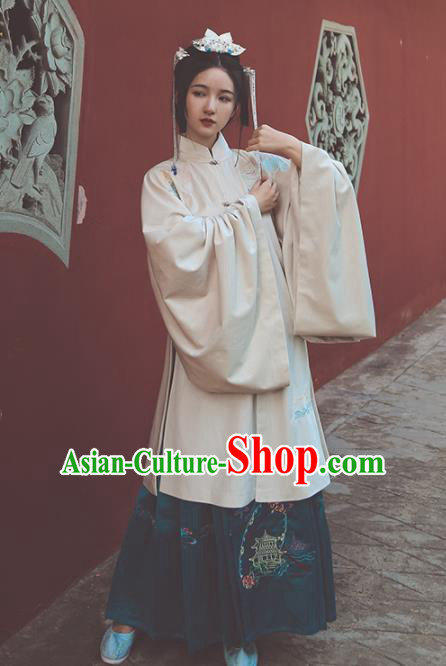 Chinese Ming Dynasty Palace Princess Hanfu Dress Traditional Ancient Dowager Embroidered Historical Costume for Women