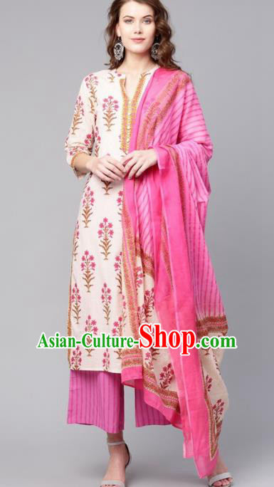 Asian India Traditional Punjabi Costumes South Asia Indian National Informal Blouse and Pants for Women