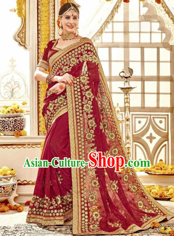 Asian India Traditional Court Wedding Sari Dress Indian Bollywood Bride Costume for Women