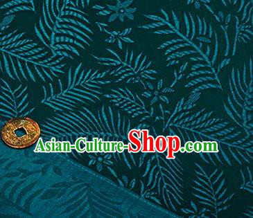 Chinese Traditional Pattern Design Silk Fabric Atrovirens Brocade Tang Suit Fabric Material