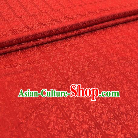 Chinese Traditional Hanfu Silk Fabric Classical Pattern Design Red Brocade Tang Suit Fabric Material