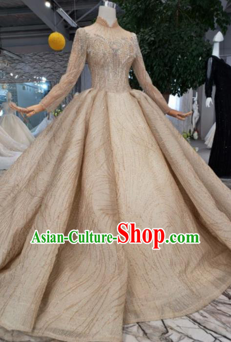 Handmade Customize Princess Wedding Mullet Dress Court Bride Embroidered Costume for Women