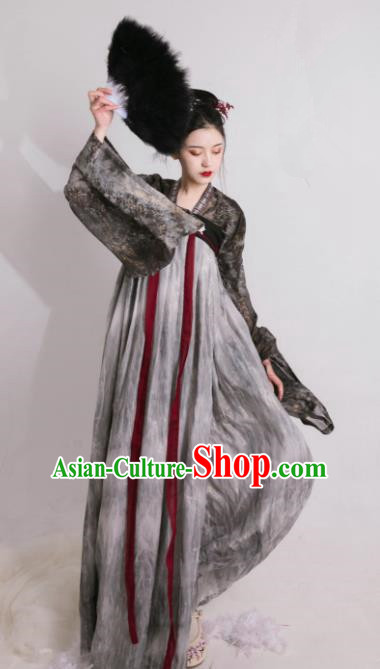 Asian Chinese Tang Dynasty Historical Costume Ancient Imperial Consort Traditional Hanfu Dress for Women