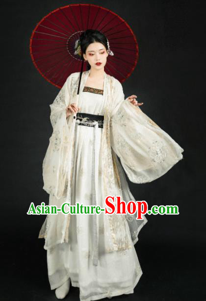 Asian Chinese Ming Dynasty Imperial Consort Historical Costume Ancient Court Lady Traditional Hanfu Dress for Women