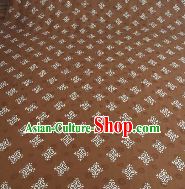 Asian Chinese Traditional Pattern Design Coffee Brocade Fabric Silk Fabric Chinese Fabric Asian Material