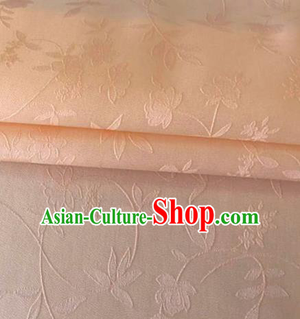 Asian Chinese Traditional Twine Flowers Pattern Design Pink Brocade Fabric Silk Fabric Chinese Fabric Asian Material