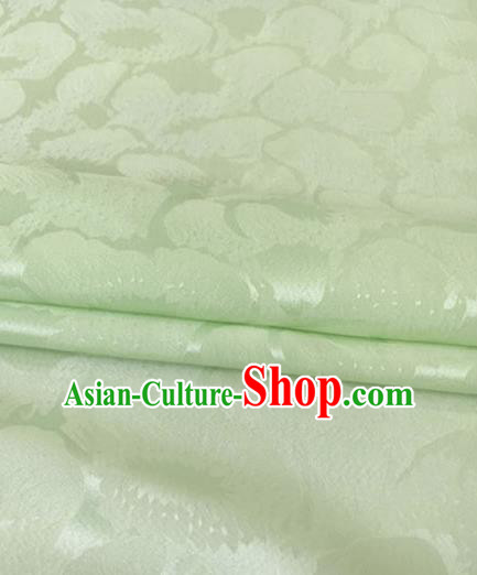 Asian Chinese Traditional Pattern Design Green Brocade Fabric Silk Fabric Chinese Fabric Asian Material