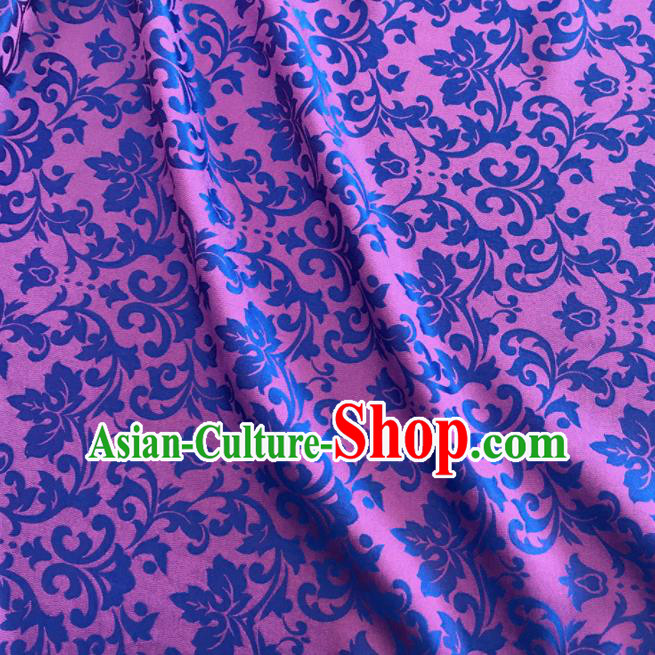 Asian Chinese Traditional Grape Vine Pattern Design Lilac Brocade Fabric Silk Fabric Chinese Fabric Asian Material