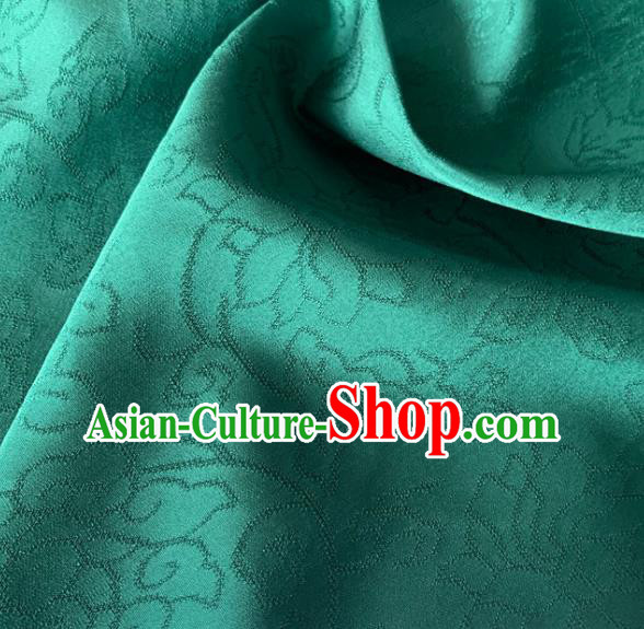 Chinese Traditional Pattern Design Green Brocade Fabric Asian Silk Fabric Chinese Fabric Material