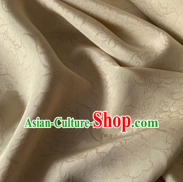 Chinese Traditional Pattern Design Champagne Brocade Fabric Asian Silk Fabric Chinese Fabric Material