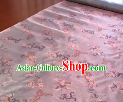 Chinese Traditional Kui Dragons Pattern Design Pink Brocade Fabric Asian Silk Fabric Chinese Fabric Material