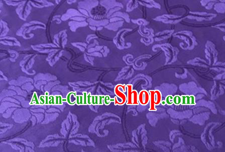 Chinese Traditional Vine Pattern Design Purple Brocade Fabric Asian Silk Fabric Chinese Fabric Material