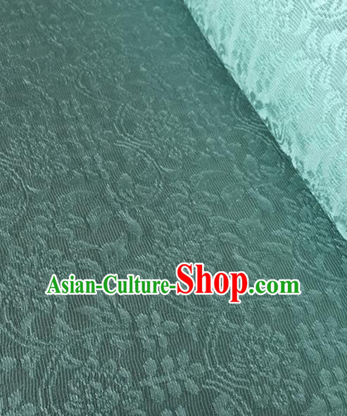 Chinese Traditional Wealth Flowers Pattern Design Light Green Brocade Fabric Asian Silk Fabric Chinese Fabric Material