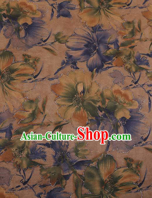 Traditional Chinese Classical Pattern Design Satin Watered Gauze Brocade Fabric Asian Silk Fabric Material