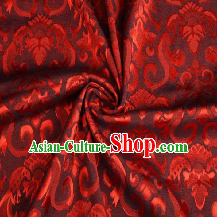 Chinese Classical Didymaotus Pattern Design Black Brocade Traditional Hanfu Silk Fabric Tang Suit Fabric Material