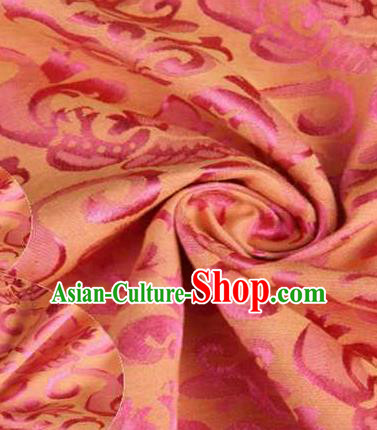 Chinese Classical Didymaotus Pattern Design Pink Brocade Traditional Hanfu Silk Fabric Tang Suit Fabric Material