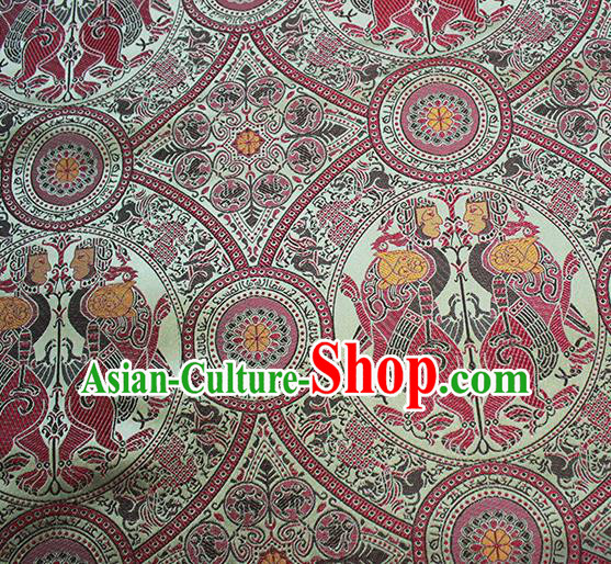 Traditional Chinese Classical Totem Pattern Design Fabric Brocade Tang Suit Satin Drapery Asian Silk Material