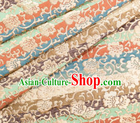 Asian Japanese Kimono Fabric Classical Pattern Design Brocade Traditional Drapery Silk Material