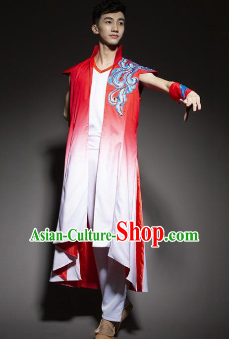 Chinese Traditional National Dance Clothing Classical Dance Stage Performance Costume for Men