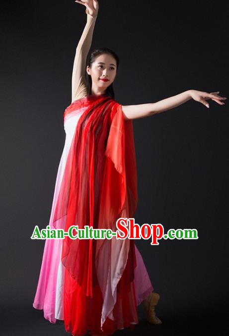 Chinese Modern Dance Pink Dress Opening Dance Stage Performance Costume for Women